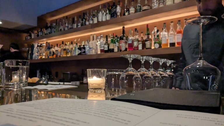 the cocktail bar at Gitanes Ottawa